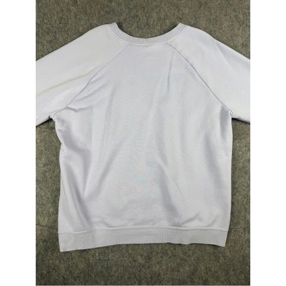 Nike Essentials Sweatshirt Womens Medium Purple Fleece Lined Crewneck Sportswear - Picture 2 of 6